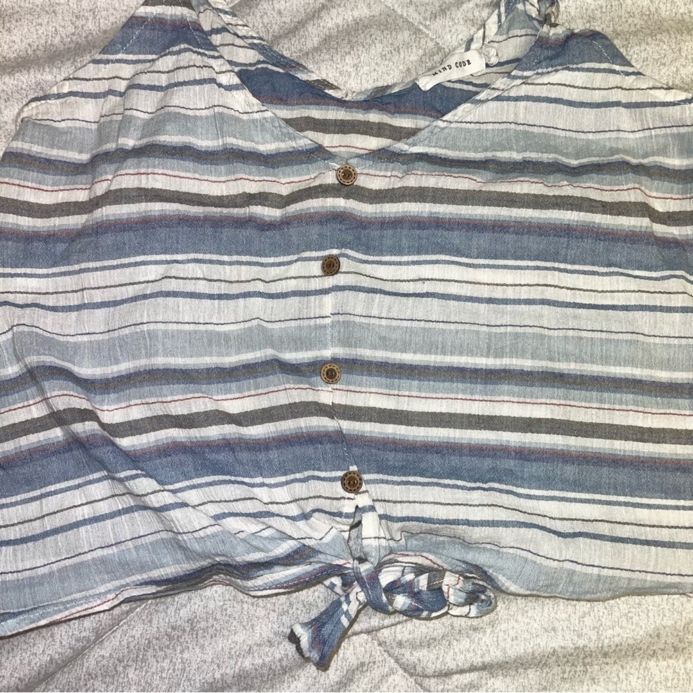 Mind Code Cropped Tank Top Size Large - Picture 3 of 6